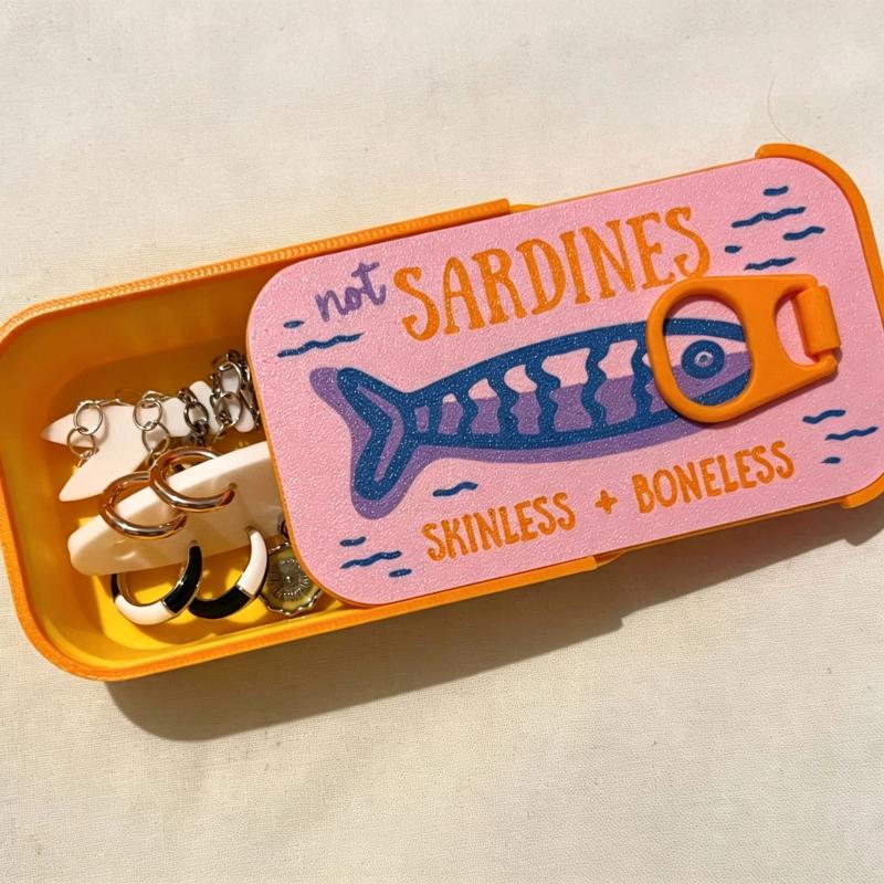 Tin Container Lid - Caixa de Joias em Forma de