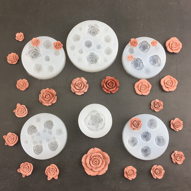 Candle Making Products - 3D Rose Flower Shape Silicone Moldes,