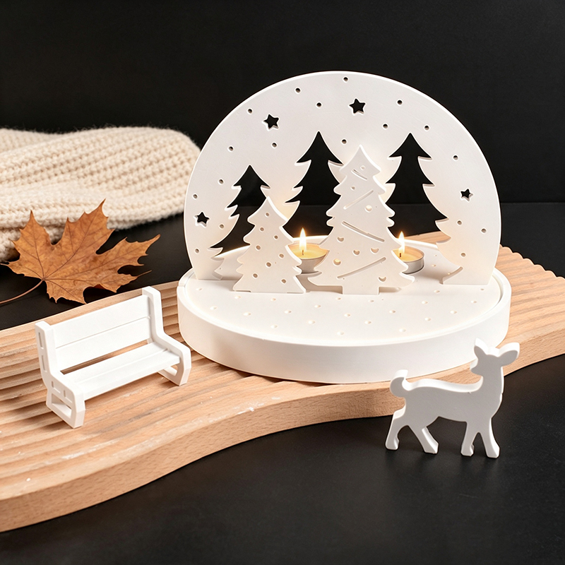 Candle Making Design - Moldes de Silicone para Suporte de