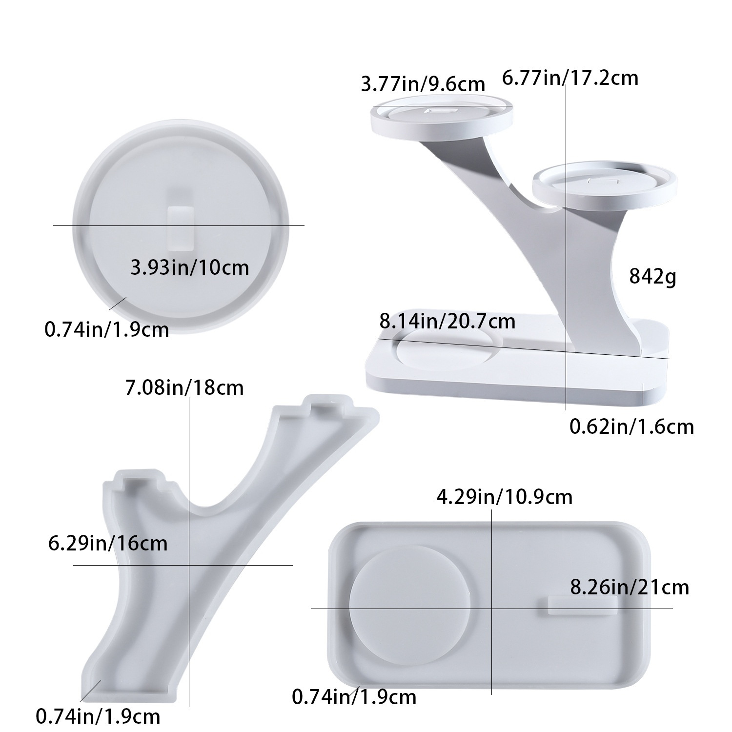 Candle Making Design - Molde de silicone para resina epóxi