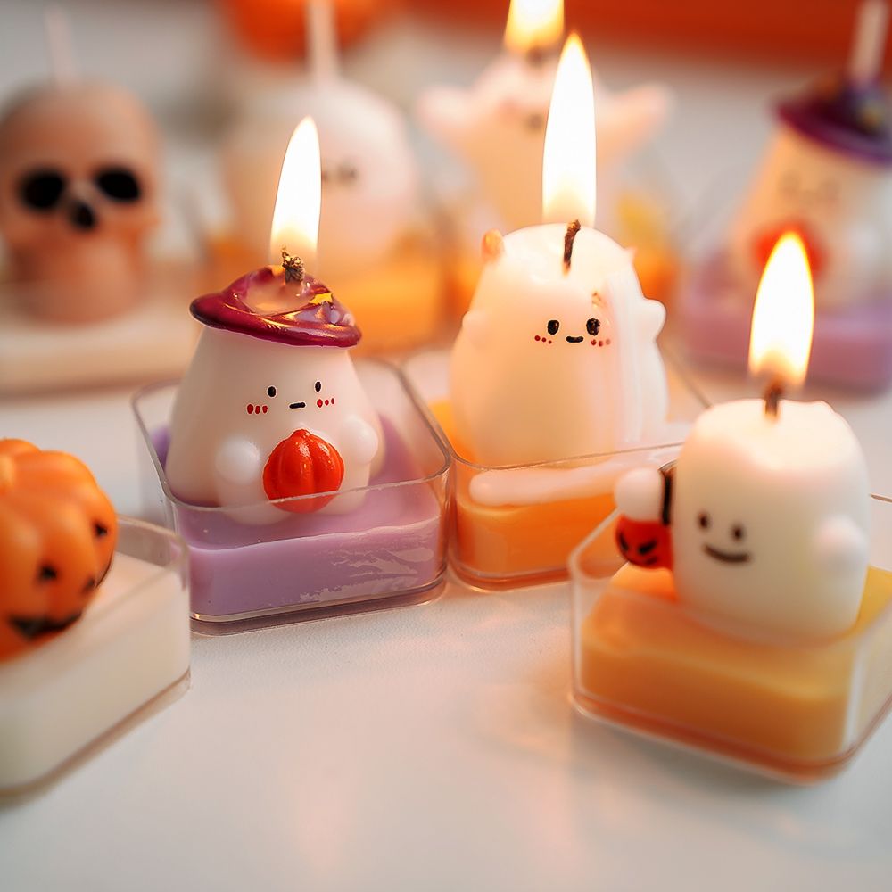 Paraffin Candle Wax - Halloween aromaterapia velas fantasma perfumado novo