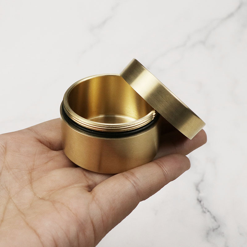 Tin Container Lid - Latão Mini Chá Vasilha Com Tampas,