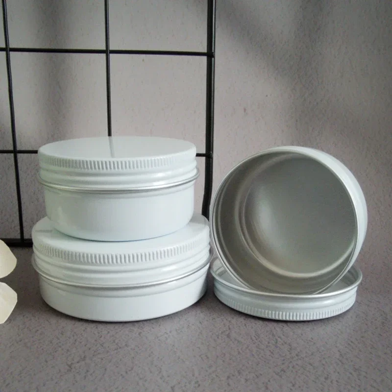 Tin Container Lid - 5/10/15/20/30/50/60/80/110/150g caixa de alumínio tampas vazias