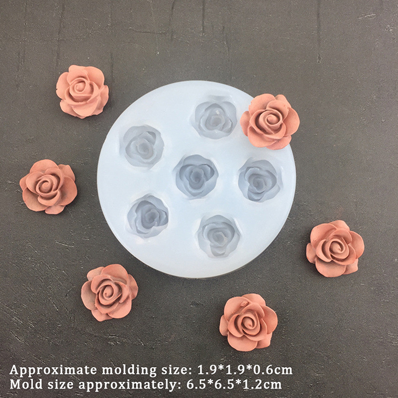 3D Rose Flower Shape Silicone  - Candle Making Products avaliação e preço