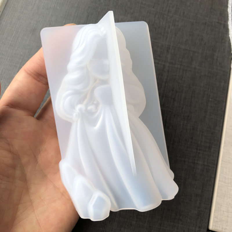 3d bonito princesa silicone ve - Candle Making Design avaliação e preço