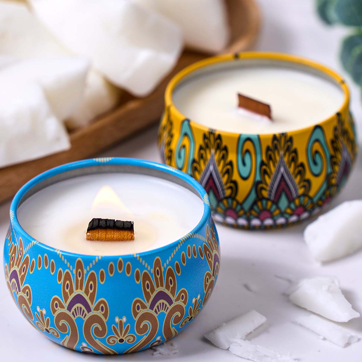 1LB Cera de Coco Branca Natura - Candle Making Material Wholesale avaliação e preço