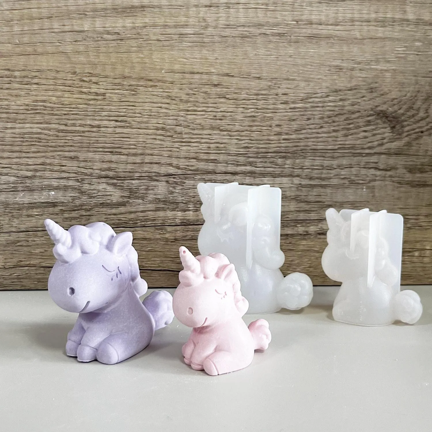 3d geométrico silicone unicórn - Candle Making Products avaliação e preço