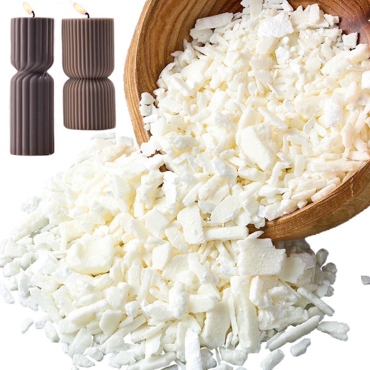1 libras de cera de soja branc - Candle Making Products avaliação e preço