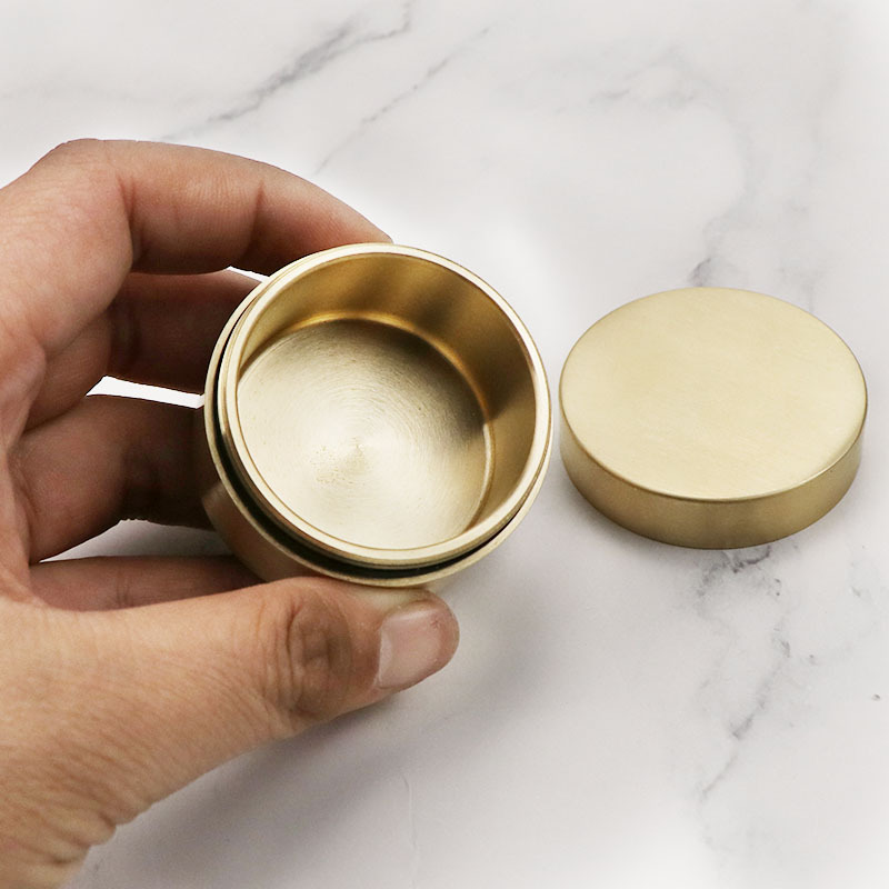 Latão Mini Chá Vasilha Com Tam - Tin Container Lid avaliação e preço