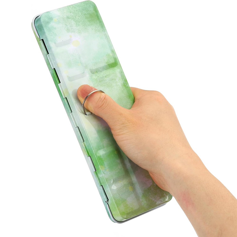 Paleta de aquarela vazia, lata - Tin Container Lid avaliação e preço