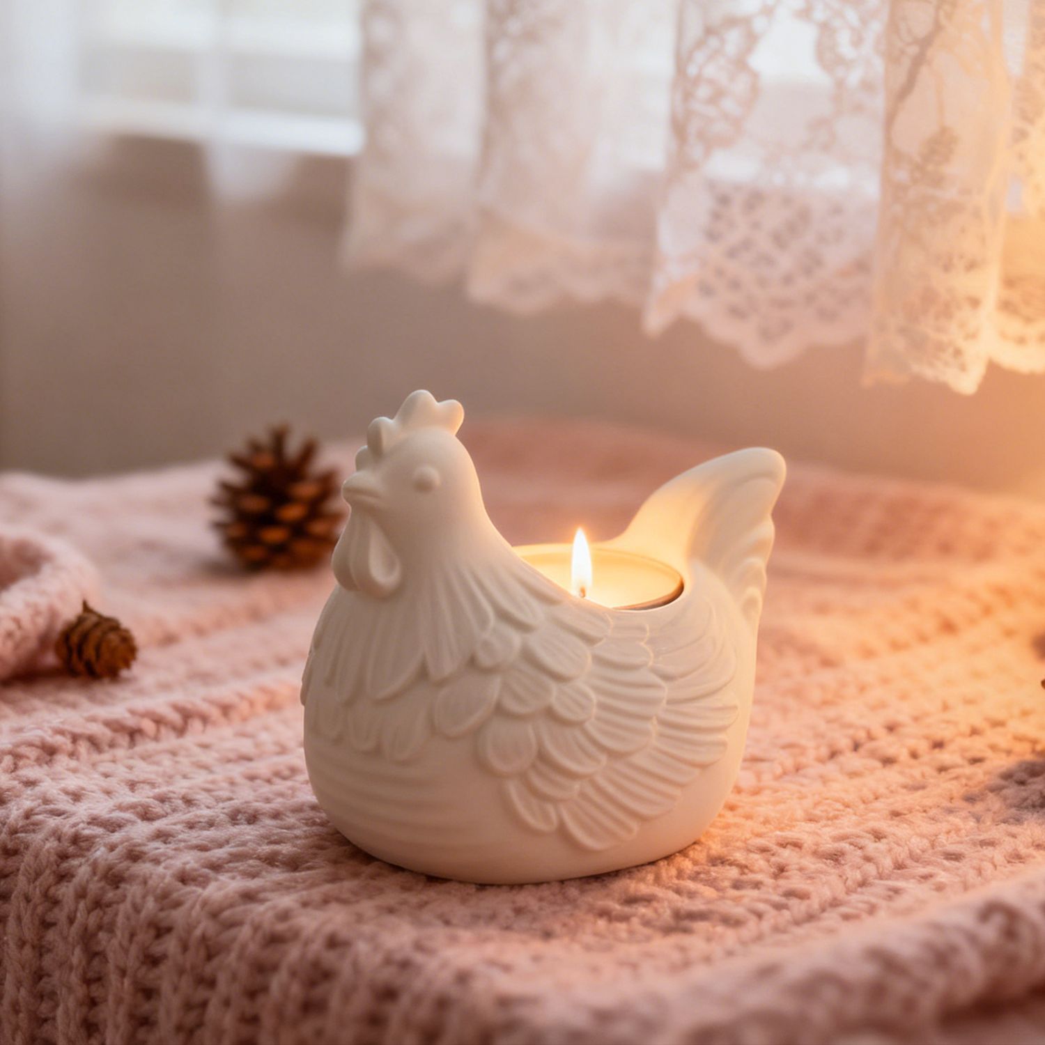 Diy 3d pequeno frango castiçal - Candle Making Design avaliação e preço