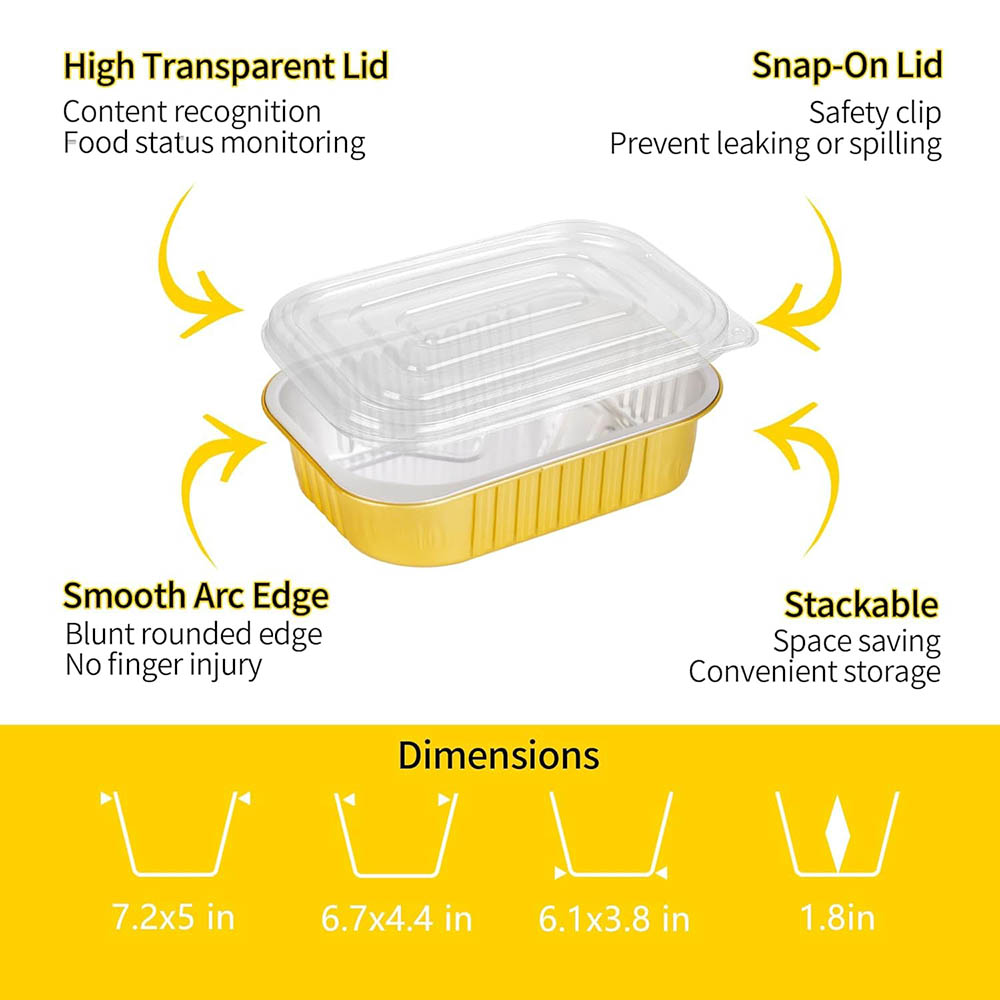 Pequenas Formas de Alumínio co - Tin Container Lid avaliação e preço