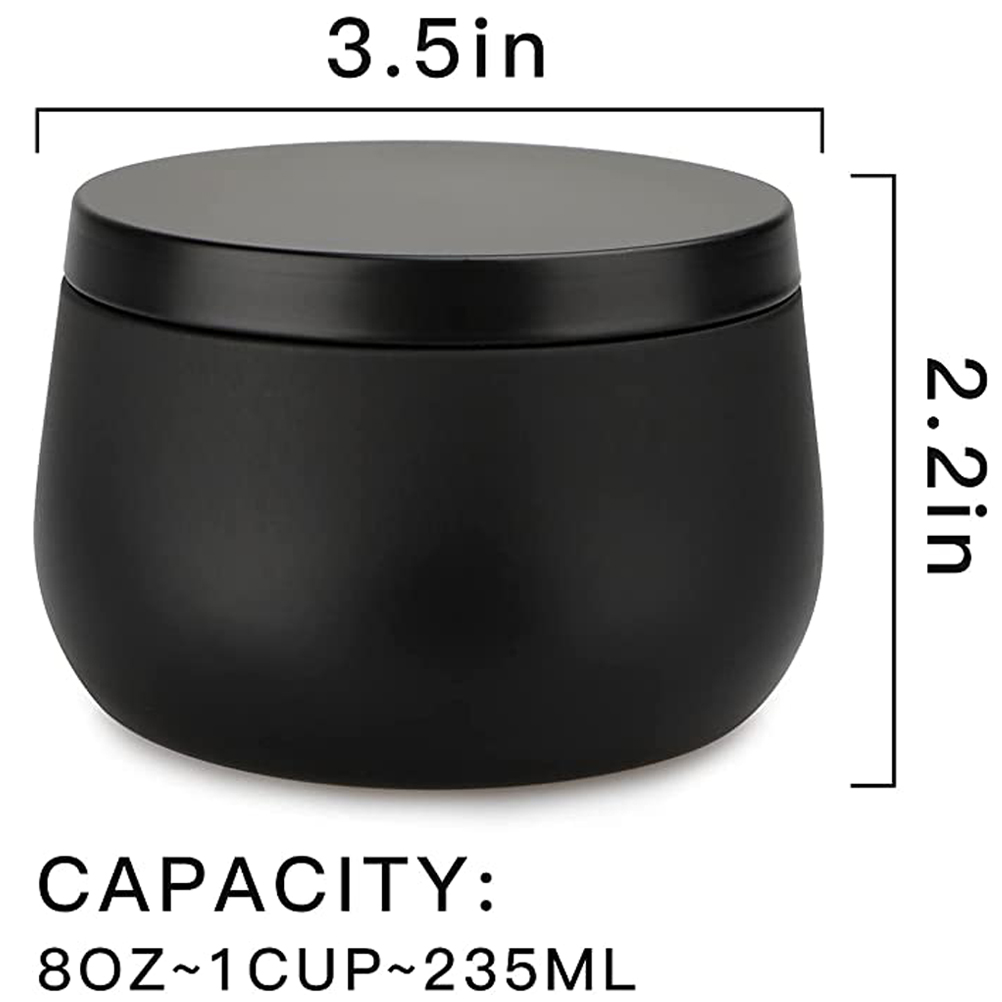 12pçs 8oz frascos de vela de m - Tin Container Lid avaliação e preço