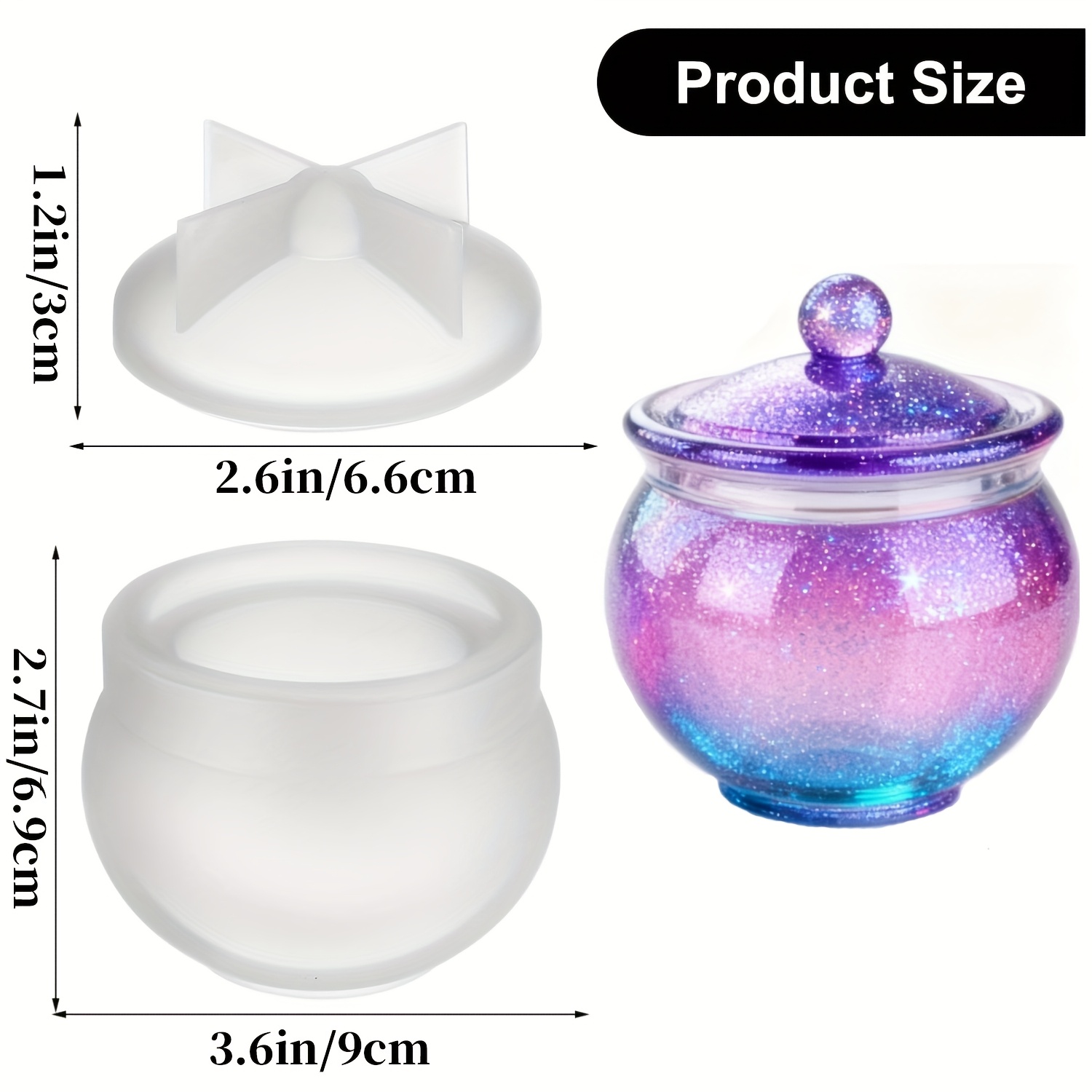1 conjunto de moldes redondos  - Candle Making Design avaliação e preço