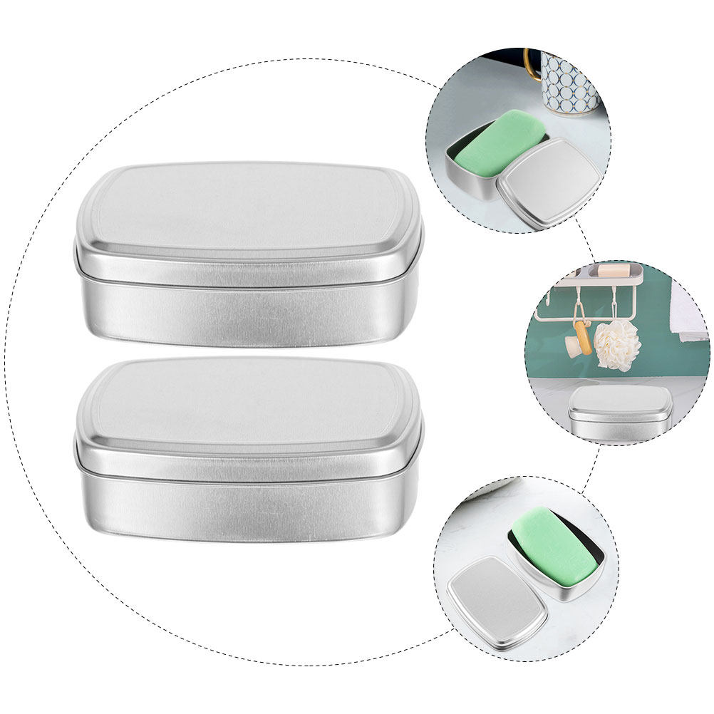 2 Peças de Caixas de Sabão de  - Tin Container Lid avaliação e preço